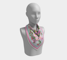 Load image into Gallery viewer, Wild Roses Silk Scarf