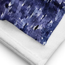 Load image into Gallery viewer, Elegant beach towel inspired by an Aegean Sea sunrise, featuring warm sunset tones and soft premium fabric details