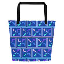 Load image into Gallery viewer, Dolphins Large Tote Bag