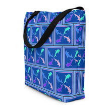 Load image into Gallery viewer, Dolphins Large Tote Bag