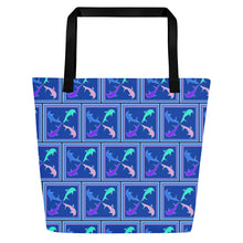Load image into Gallery viewer, Dolphins Large Tote Bag