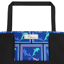 Load image into Gallery viewer, Dolphins Large Tote Bag