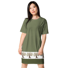 Load image into Gallery viewer, Olive Trees T-shirt dress