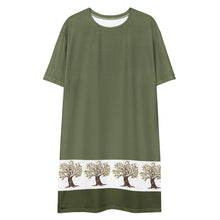 Load image into Gallery viewer, Olive Trees T-shirt dress