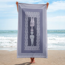 Load image into Gallery viewer, Cycladic Idols Beach Towel