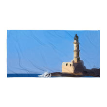 Load image into Gallery viewer, Egyptian Lighthouse Beach Towel