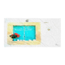 Load image into Gallery viewer, Cycladic Window Beach Towel