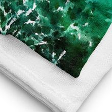 Load image into Gallery viewer, Premium beach towel inspired by Greece’s underwater world, featuring ocean-themed design and soft fabric laid details