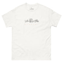 Load image into Gallery viewer, White cotton t-shirt featuring a hand-sketched octopus design, inspired by Greek summer and sea life.