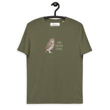 Load image into Gallery viewer, Athenian Owl Unisex organic cotton t-shirt