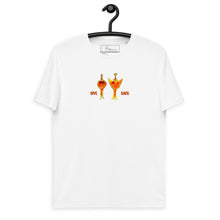 Load image into Gallery viewer, Phi and Psi figurines Unisex organic cotton t-shirt
