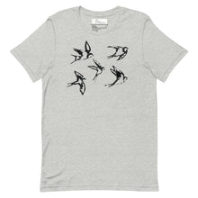 Load image into Gallery viewer, Minoan Swallows Unisex cotton t-shirt