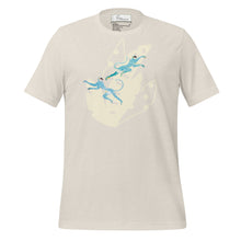 Load image into Gallery viewer, Minoan Blue Monkeys Unisex Cotton t-shirt