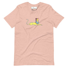 Load image into Gallery viewer, Minoan Griffin Peach Unisex cotton t-shirt