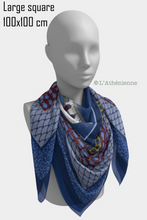 Load image into Gallery viewer, Fishing boat Silk Square