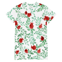 Load image into Gallery viewer, Pomegranate T-shirt dress