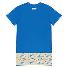 Load image into Gallery viewer, Minoan dolphins T-shirt dress