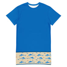 Load image into Gallery viewer, Minoan dolphins T-shirt dress