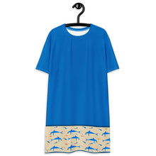 Load image into Gallery viewer, Minoan dolphins T-shirt dress