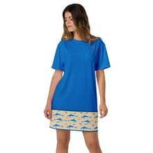 Load image into Gallery viewer, Minoan dolphins T-shirt dress