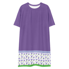 Load image into Gallery viewer, Iris hellenica T-shirt dress