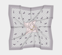 Load image into Gallery viewer, Greek Cats Silk Square
