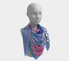 Load image into Gallery viewer, Greek Geometry Silk Square