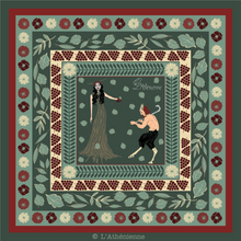 Load image into Gallery viewer, Pan and the forest Nymph Silk Square
