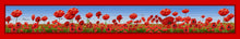 Load image into Gallery viewer, Poppies Silk Scarf