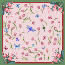 Load image into Gallery viewer, Tulips Silk Square