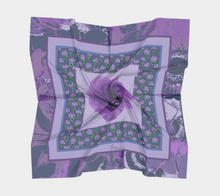 Load image into Gallery viewer, Wild Anemones Silk Square