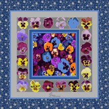 Load image into Gallery viewer, Pansies Silk Square