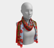 Load image into Gallery viewer, Poppies Silk Scarf