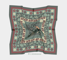 Load image into Gallery viewer, Pan and the forest Nymph Silk Square