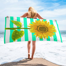 Load image into Gallery viewer, Sunflower Beach Towel