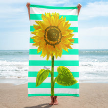 Load image into Gallery viewer, Sunflower Beach Towel