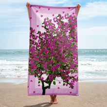 Load image into Gallery viewer, Bougainvillea Beach Towel