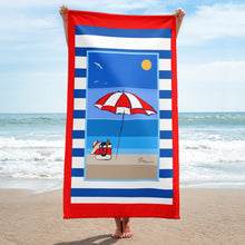 Load image into Gallery viewer, Beach Please Beach Towel