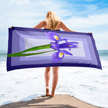 Load image into Gallery viewer, Iris hellenica Beach Towel