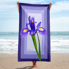 Load image into Gallery viewer, Iris hellenica Beach Towel