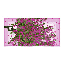 Load image into Gallery viewer, Bougainvillea Beach Towel
