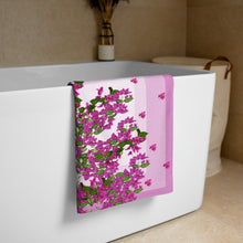 Load image into Gallery viewer, Bougainvillea Beach Towel