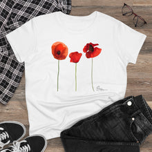 Load image into Gallery viewer, Wild Poppies Women&#39;s Cotton Tee
