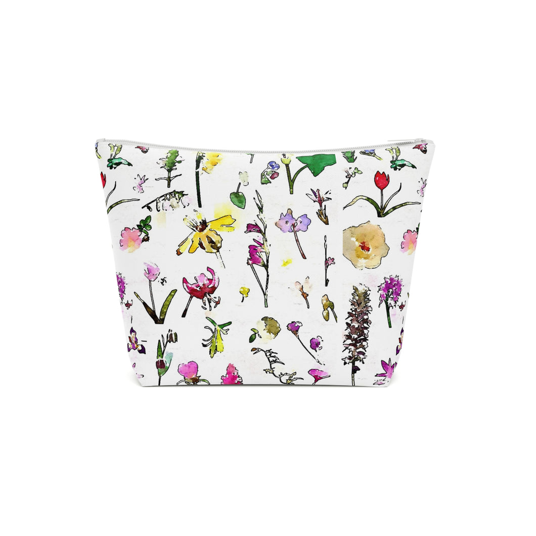 Wild Flowers of Greece Cotton Pouch Bag