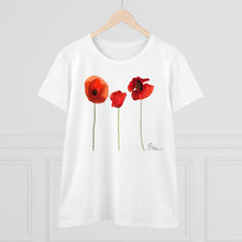 Load image into Gallery viewer, Wild Poppies Women&#39;s Cotton Tee
