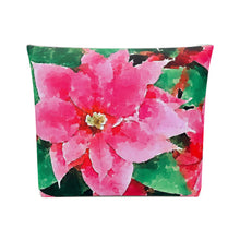 Load image into Gallery viewer, Poinsettias Cotton Pouch Bag
