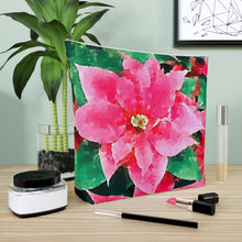 Load image into Gallery viewer, Poinsettias Cotton Pouch Bag
