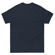 Load image into Gallery viewer, back of Inspired by Book X of Homer's Odyssey Greek mythology T-shirt features Odysseus' ship caught in the winds of Aeolus .
