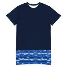 Load image into Gallery viewer, Origami boat T-shirt dress
