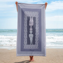 Load image into Gallery viewer, Cycladic Idols Beach Towel
